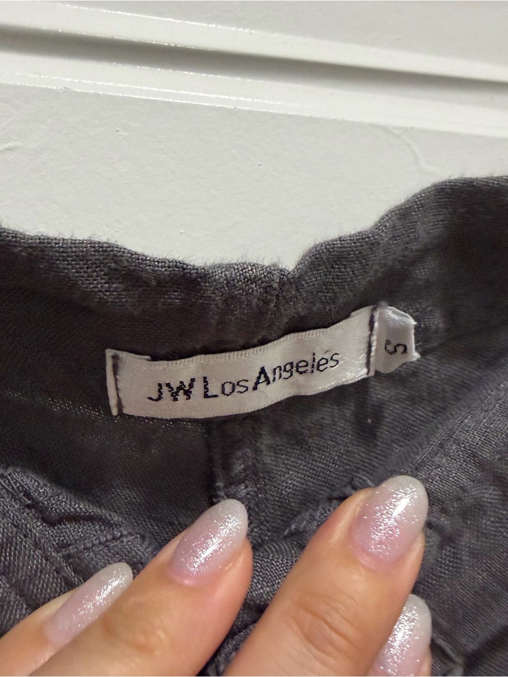Johnny Was Embroidered Black Women's Linen-Blend Shorts - Picture 6 of 6